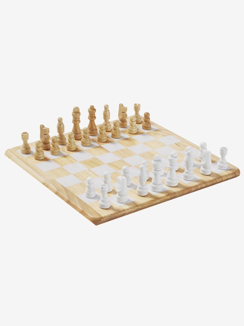 Kinder Schach-Spiel, Holz FSC® - mehrfarbig